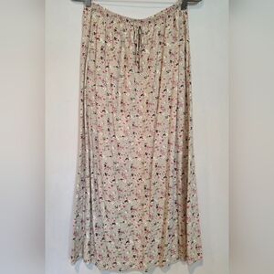 Notations Size Medium Vintage Rayon Floral 90's Y2k Maxi Skirt Cottagecore Farm